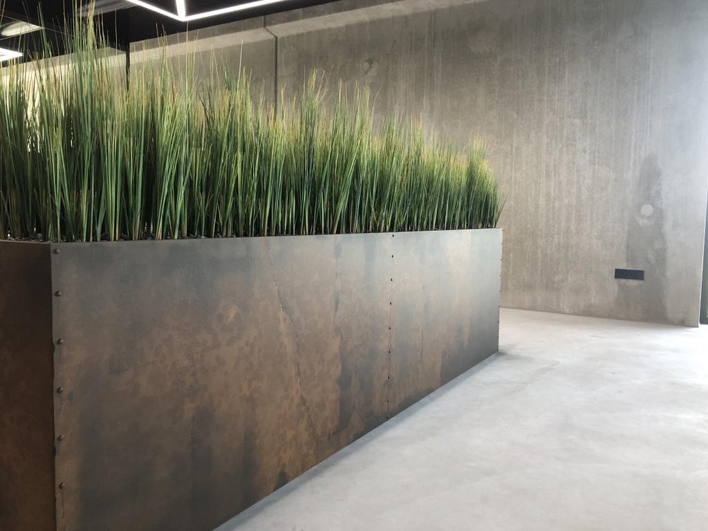 Plantenbak roest look