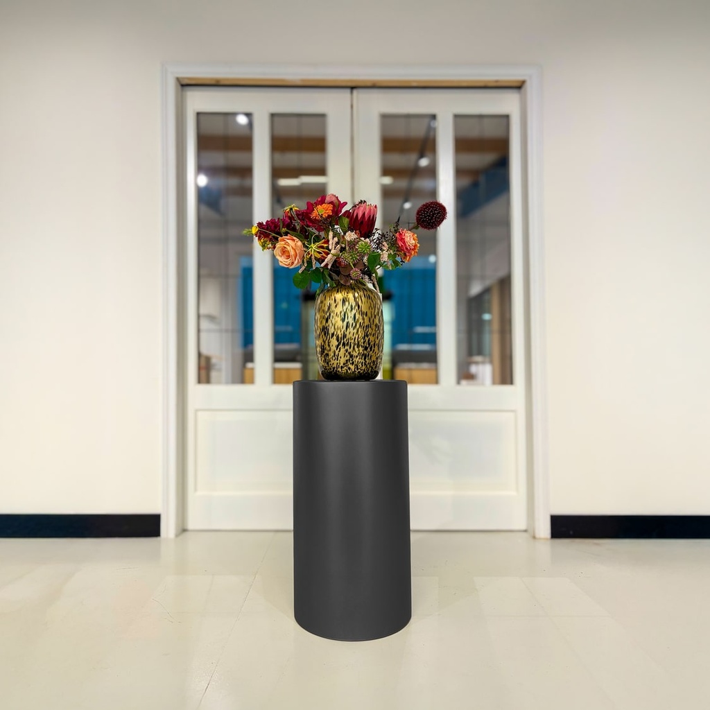 Metaal Gelakte Zuil Rond Black Copper