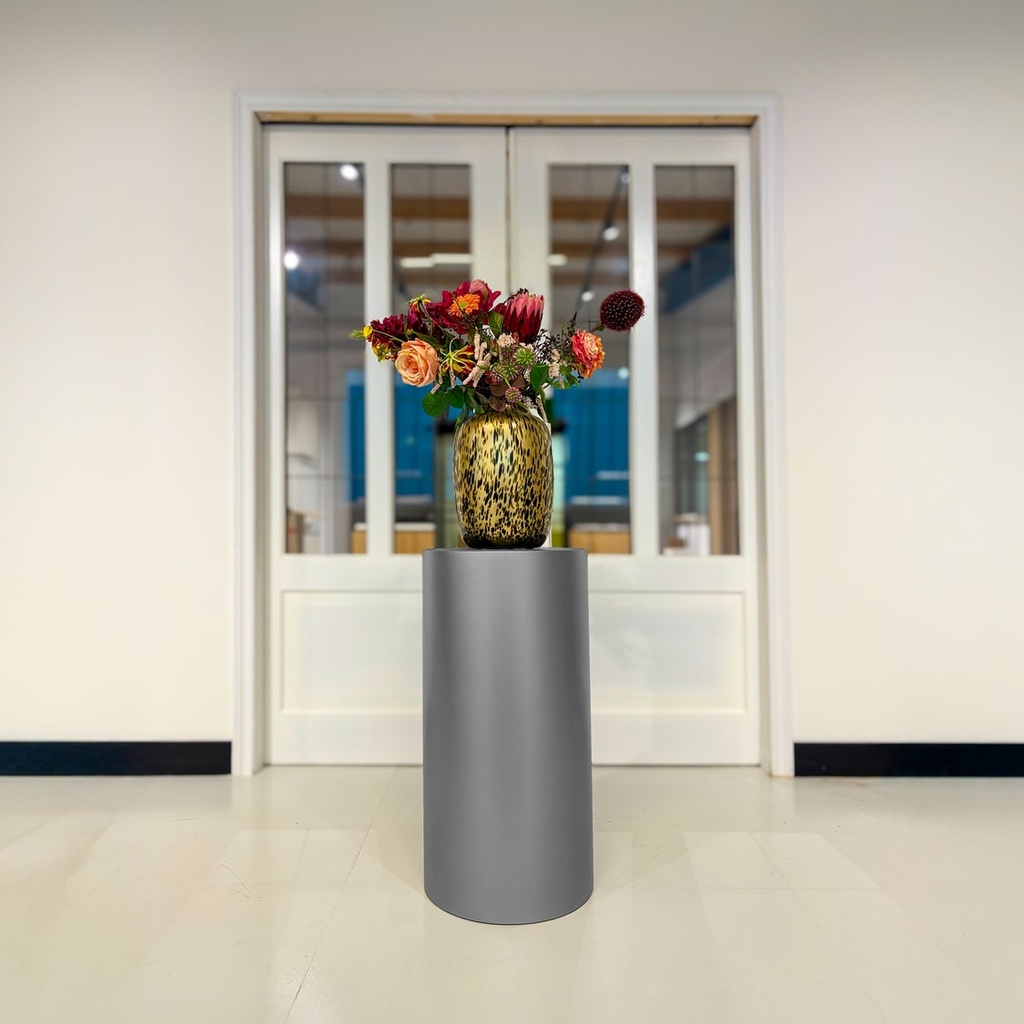 Metaal Gelakte Zuil Rond Gun Metal